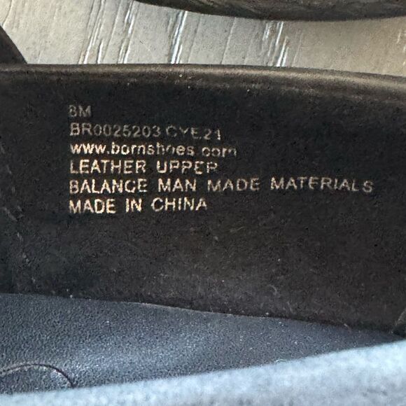 Born Women's Black Leather Mules Clogs Slip On Shoes Platform Casual Work Size 8 - Picture 5 of 12